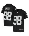 Maxx Crosby Las Vegas Raiders Nike Jugend-Spieler Trikot – Schwarz