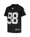 Maxx Crosby Las Vegas Raiders Nike Jugend-Spieler Trikot – Schwarz
