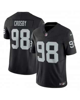 Maxx Crosby Las Vegas Raiders Nike Vapor F.U.S.E. Limitiertes Trikot – Schwarz
