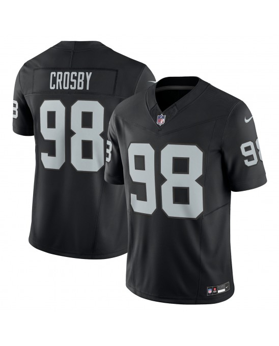 Maxx Crosby Las Vegas Raiders Nike Vapor F.U.S.E. Limitiertes Trikot – Schwarz