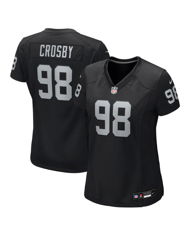 Maxx Crosby Las Vegas Raiders Nike Damen-Trikot – Schwarz