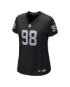 Maxx Crosby Las Vegas Raiders Nike Damen-Trikot – Schwarz