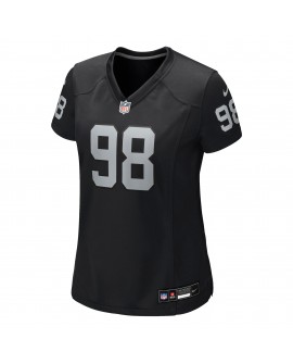 Maxx Crosby Las Vegas Raiders Nike Damen-Trikot – Schwarz