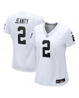 Ashton Jeanty Las Vegas Raiders Nike Damen-Spieler Trikot – Weiß
