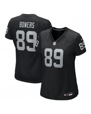 Brock Bowers Las Vegas Raiders Nike Damen-Team-Spieler Trikot – Schwarz