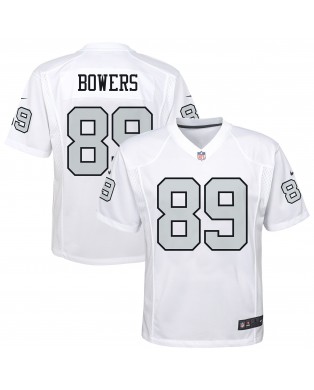 Brock Bowers Las Vegas Raiders Nike Jugend-Ausweichtrikot – Weiß