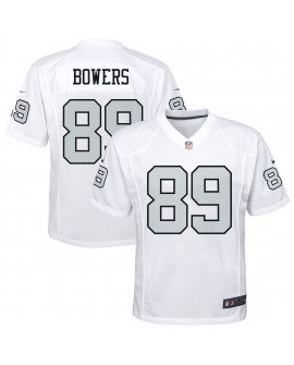 Brock Bowers Las Vegas Raiders Nike Jugend-Ausweichtrikot – Weiß