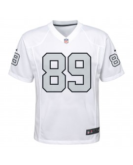 Brock Bowers Las Vegas Raiders Nike Jugend-Ausweichtrikot – Weiß