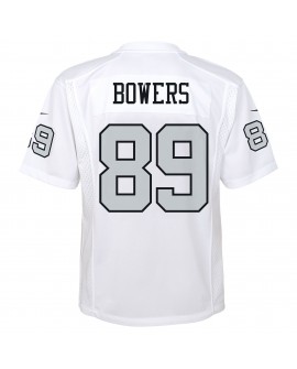 Brock Bowers Las Vegas Raiders Nike Jugend-Ausweichtrikot – Weiß