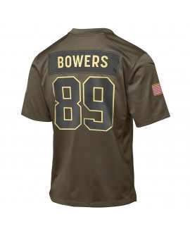 Brock Bowers Las Vegas Raiders Nike Jugend 2025 Salute to Service Spieler Trikot – Olivgrün