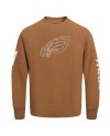 Jalen Hurts Philadelphia Eagles Pro Standard Pullover Crewneck Sweatshirt – Braun
