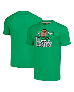 Jalen Hurts Philadelphia Eagles Homage Unisex-Karikatur-Spieler-Tri-Blend-T-Shirt – Kelly Green