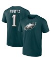 Jalen Hurts Philadelphia Eagles Spieler Icon T-Shirt – Mitternachtsgrün