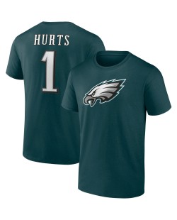 Jalen Hurts Philadelphia Eagles Spieler Icon T-Shirt – Mitternachtsgrün