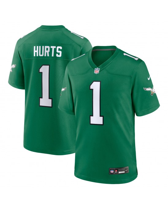 Jalen verletzt Philadelphia Eagles Nike AlternateSpiele-Trikot – Kelly Green