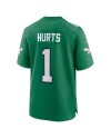 Jalen verletzt Philadelphia Eagles Nike AlternateSpiele-Trikot – Kelly Green