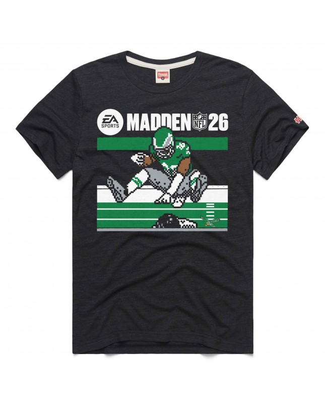 Saquon Barkley Philadelphia Eagles Homage Unisex Madden NFL '26 Retro Cover Tri-Blend T-Shirt – Anthrazit
