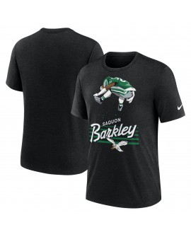 Saquon Barkley Philadelphia Eagles Nike Spieler Graphic T-Shirt – Heather Black