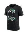 Saquon Barkley Philadelphia Eagles Nike Spieler Graphic T-Shirt – Heather Black