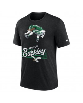 Saquon Barkley Philadelphia Eagles Nike Spieler Graphic T-Shirt – Heather Black
