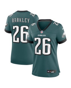 Saquon Barkley Philadelphia Eagles Nike Spiele-Trikot für Damen – Mitternachtsgrün