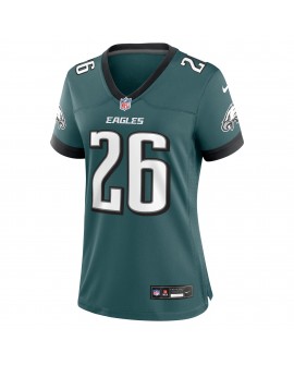 Saquon Barkley Philadelphia Eagles Nike Spiele-Trikot für Damen – Mitternachtsgrün