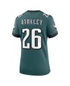 Saquon Barkley Philadelphia Eagles Nike Spiele-Trikot für Damen – Mitternachtsgrün