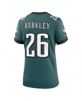 Saquon Barkley Philadelphia Eagles Nike Spiele-Trikot für Damen – Mitternachtsgrün