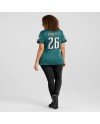 Saquon Barkley Philadelphia Eagles Nike Spiele-Trikot für Damen – Mitternachtsgrün
