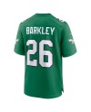 Saquon Barkley Philadelphia Eagles Nike Alternatives Spieler Trikot – Kelly Green
