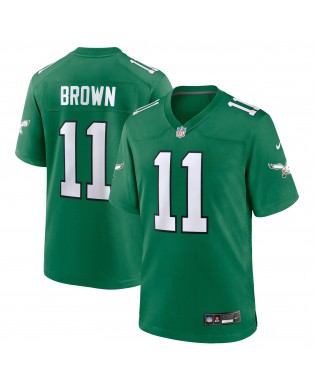 A.J. Braunes Nike-Jugend-Spieler Trikot der Philadelphia Eagles – Kelly Green