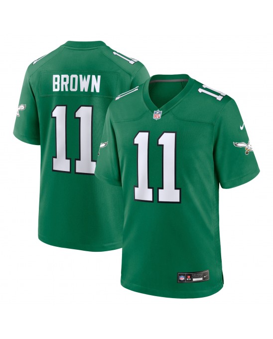 A.J. Braunes Nike-Jugend-Spieler Trikot der Philadelphia Eagles – Kelly Green