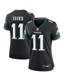 A.J. Braunes Philadelphia Eagles Nike Damen-Ausweichtrikot – Schwarz