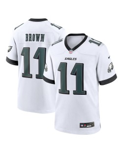 A.J. Braunes Nike-Spieler Trikot der Philadelphia Eagles in Weiß – Weiß
