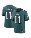 A.J. Braunes Philadelphia Eagles Nike Team Game-Trikot – Mitternachtsgrün