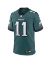 A.J. Braunes Philadelphia Eagles Nike Team Game-Trikot – Mitternachtsgrün