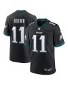 A.J. Braunes Nike Alternative Game-Trikot der Philadelphia Eagles – Schwarz