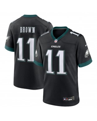 A.J. Braunes Nike Alternative Game-Trikot der Philadelphia Eagles – Schwarz