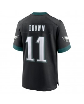 A.J. Braunes Nike Alternative Game-Trikot der Philadelphia Eagles – Schwarz