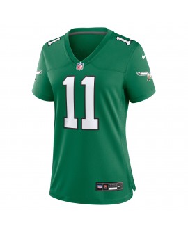 A.J. Braunes Nike Damen-Spielertrikot der Philadelphia Eagles – Kelly Green