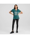 A.J. Braunes Nike Damen-Team-Spieler Trikot der Philadelphia Eagles – Mitternachtsgrün