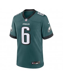DeVonta Smith Philadelphia Eagles Nike Team Game-Trikot – Mitternachtsgrün