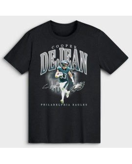 Cooper DeJean Philadelphia Eagles Big & Tall Spieler Hype T-Shirt – Schwarz