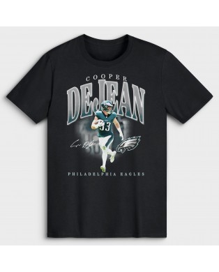 Cooper DeJean Philadelphia Eagles Spieler-Hype-T-Shirt – Schwarz