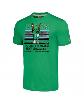 Randall Cunningham Philadelphia Eagles Homage Unisex Tecmo Bowl Retired Spieler Graphic Tri-Blend T-Shirt – Kelly Green