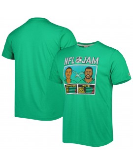Randall Cunningham & Reggie White Philadelphia Eagles Homage Unisex NFL Jam Retired Tri-Blend T-Shirt – Heather Kelly Green