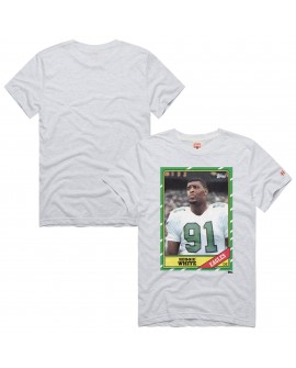 Reggie White Philadelphia Eagles Homage Unisex NFL Topps Trading Card Tri-Blend T-Shirt – Grau