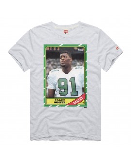 Reggie White Philadelphia Eagles Homage Unisex NFL Topps Trading Card Tri-Blend T-Shirt – Grau
