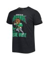Reggie White Philadelphia Eagles Homage Unisex Unisex Cartoon Retired Spieler Tri-Blend T-Shirt – Heather Black