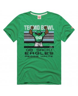 Reggie White Philadelphia Eagles Homage Unisex Tecmo Bowl Retired Spieler Graphic Tri-Blend T-Shirt – Kelly Green